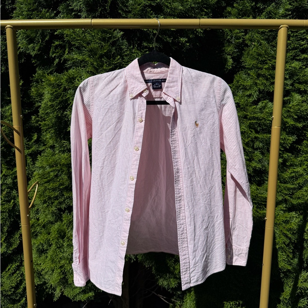 Ralph Lauren Men's Pink Button Down Shirt
